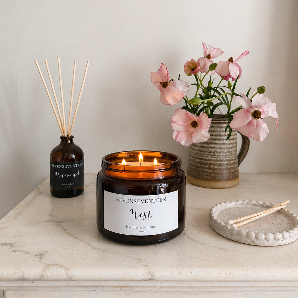 Nest / Lavender & Bergamot Candle | Seven Seventeen