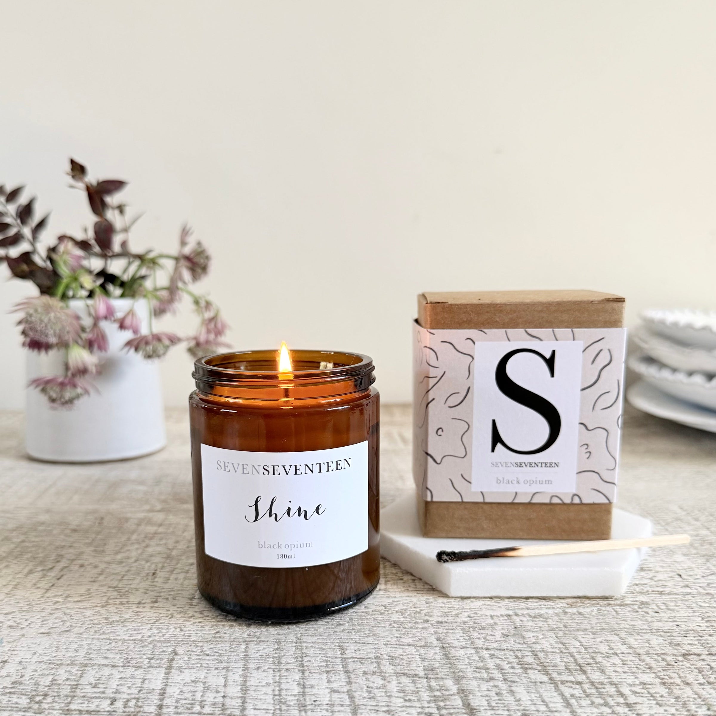 Shine x Imogen Heath / Black Opium Candle | Seven Seventeen