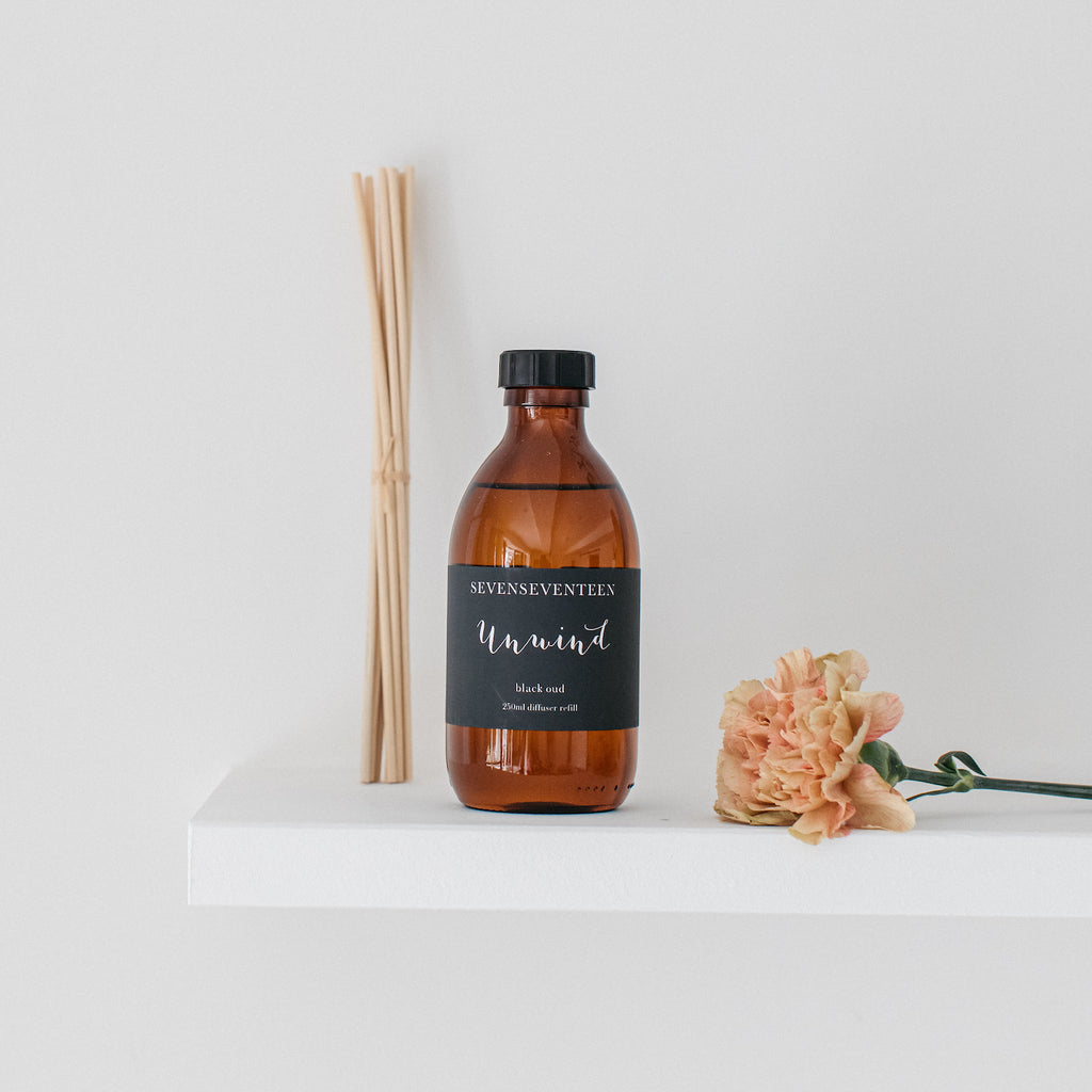 Unwind / Black Oud Diffuser Refill | Seven Seventeen